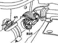  Снятие и установка компонентов впускного воздушного тракта Mercedes-Benz W163