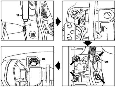  Снятие и установка педального узла и датчика-выключателя стоп-сигналов Mercedes-Benz W163