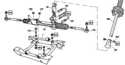  Снятие и установка рулевого механизма Mercedes-Benz W163